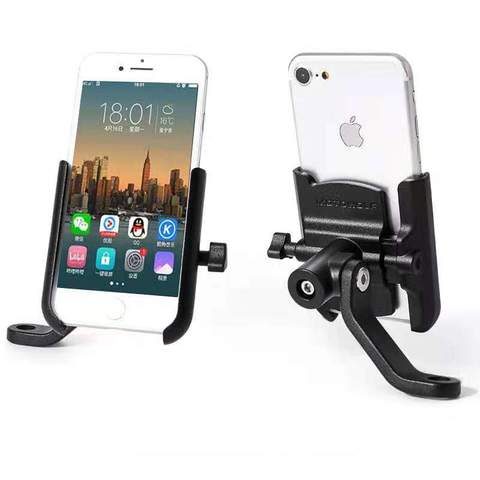 fixer iphone sur deux roues aluminium