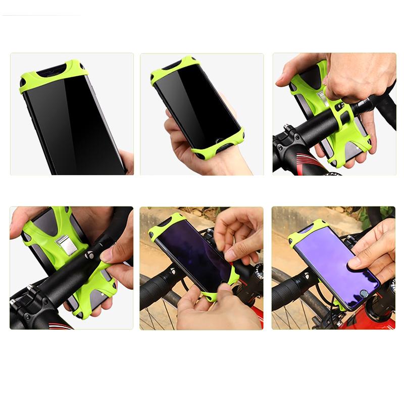 Support Téléphone VTT en Silicone